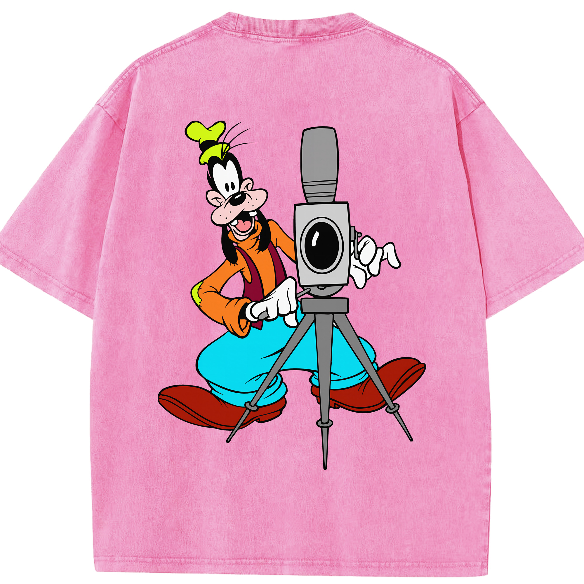 （画像用） ミッキーマウス Mickey Mouse 綿100% ヴィンテージ風 半袖Tシャツ（背面プリント）
